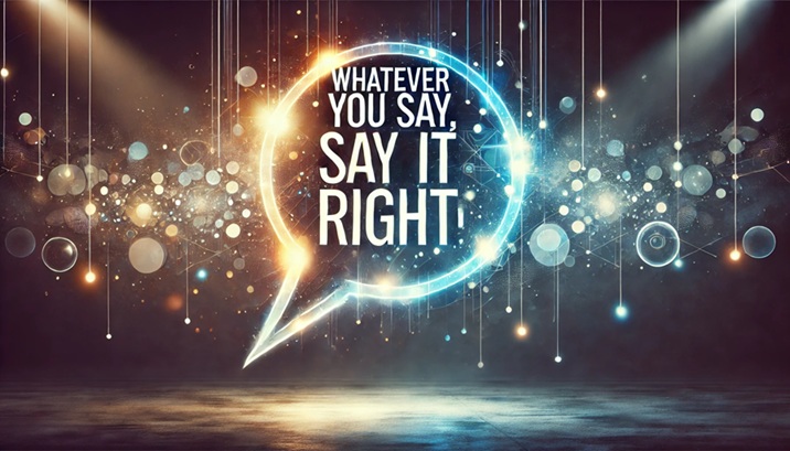 Whatever You Say... SAY IT RIGHT!